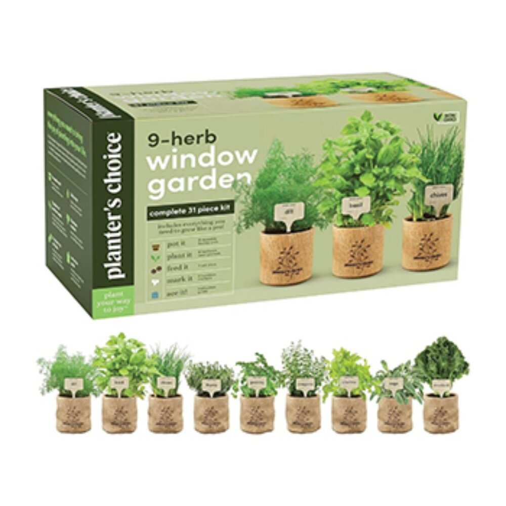 NEW IN BOX Nine Herb Window Garden